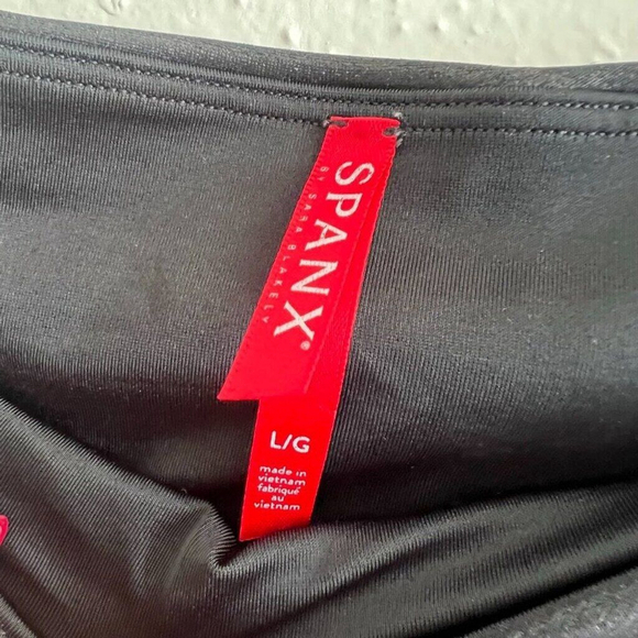 SPANX Faux Leather Leggings Size Large - Picture 4 of 5